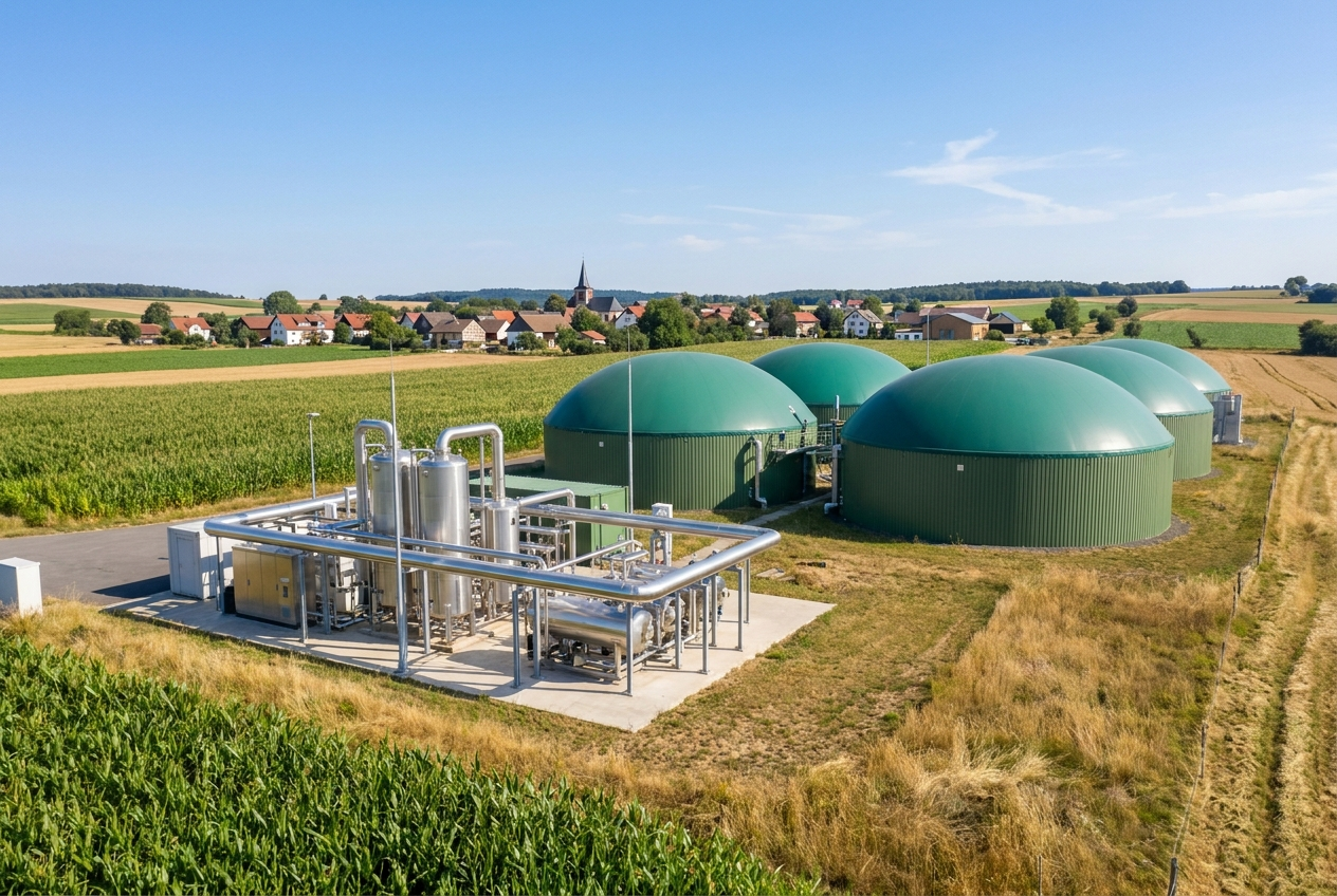 Biomethanaufbereitungsanlage Biomethan Lindenhof in Morschen (Hessen)